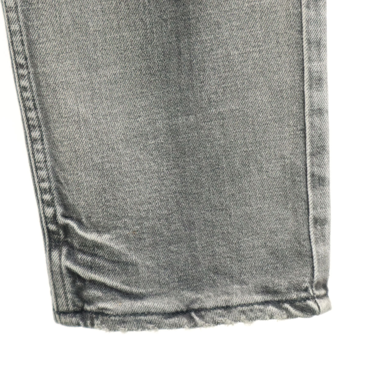 upper hights アッパーハイツ 日本製 テーパードデニムパンツ 24 グレー ジーンズ レディース