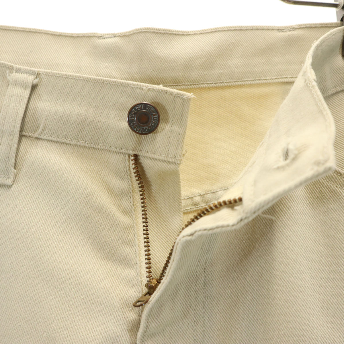 Levi's リーバイス 70s ビッグE ヴィンテージ ロングパンツ ベージュ STA-PREST スタプレ TALONジップ メンズ