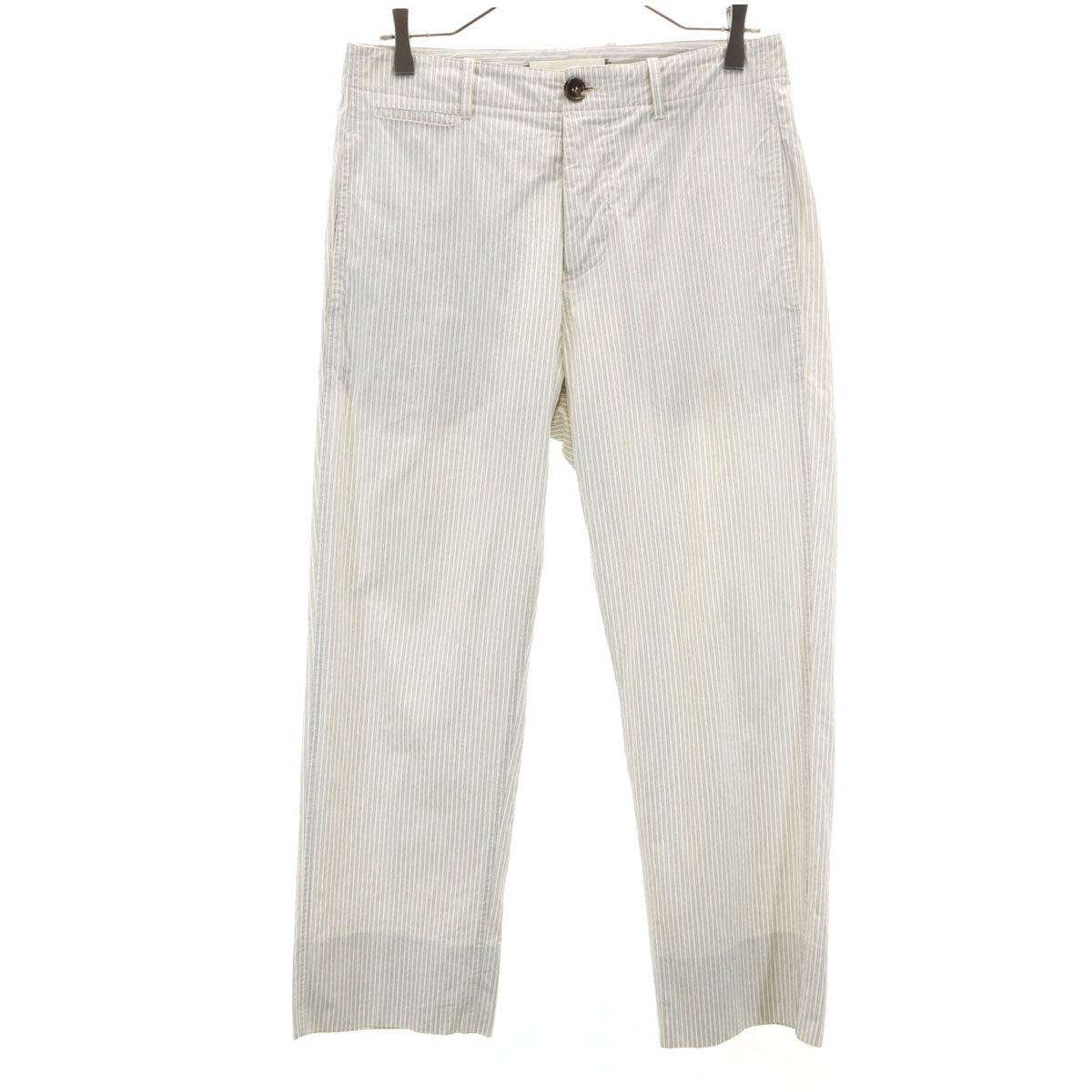 MARNI マルニ イタリア製 ストライプ柄 アンクルパンツ 44 アイボリー メンズ