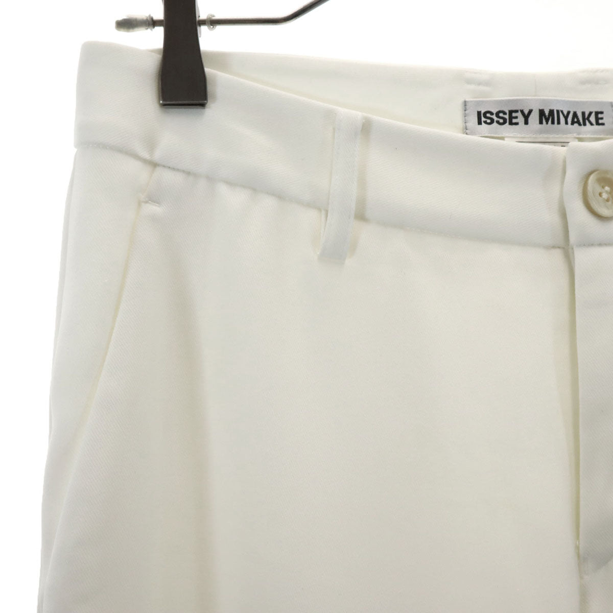 ISSEY MIYAKE イッセイミヤケ 日本製 ワイドパンツ 7 アイボリー レディース