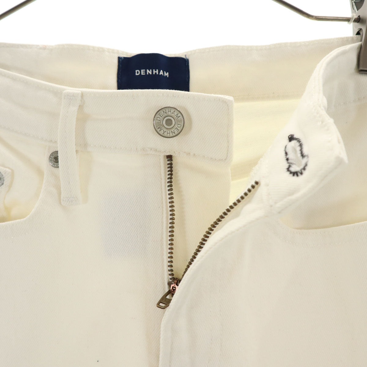DENHAM デンハム スキニーデニムパンツ W25 白 ストレッチ ジーンズ レディース