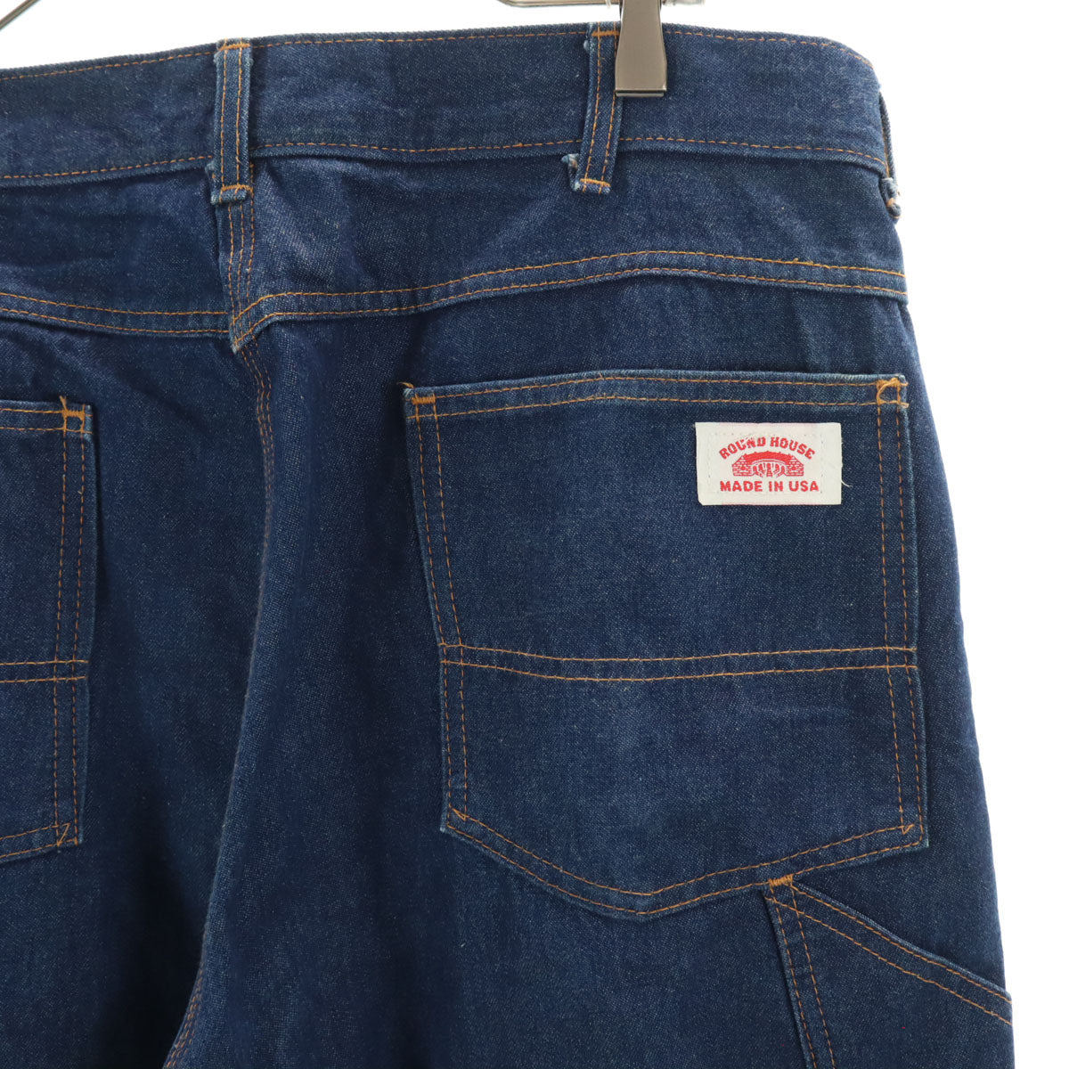ROUND HOUSE ラウンドハウス 90s USA製 オールド デニムペインターパンツ W36 ネイビー ジーンズ メンズ
