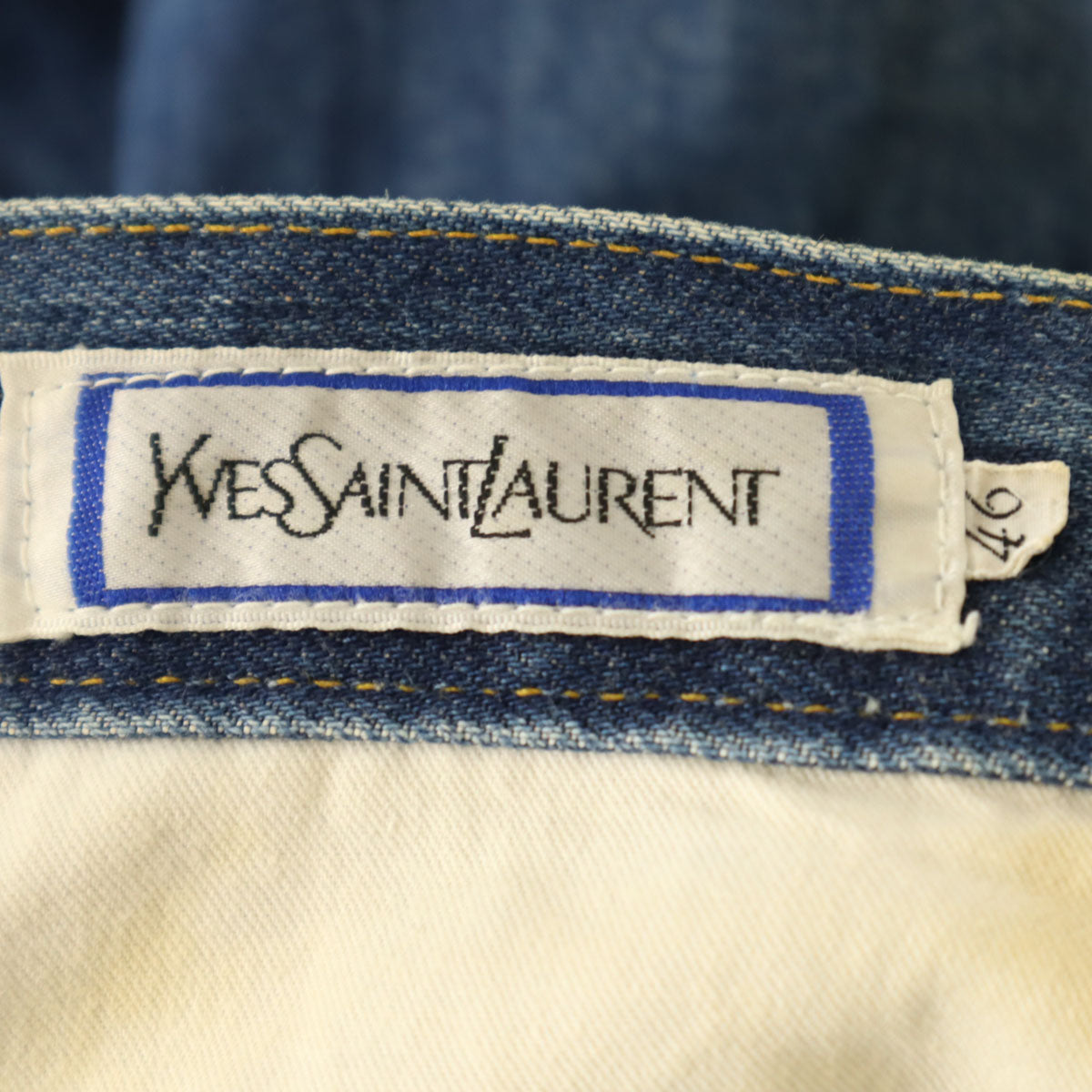 YVES SAINT LAURENT イヴサンローラン ストレートデニムパンツ 46 ジーンズ メンズ