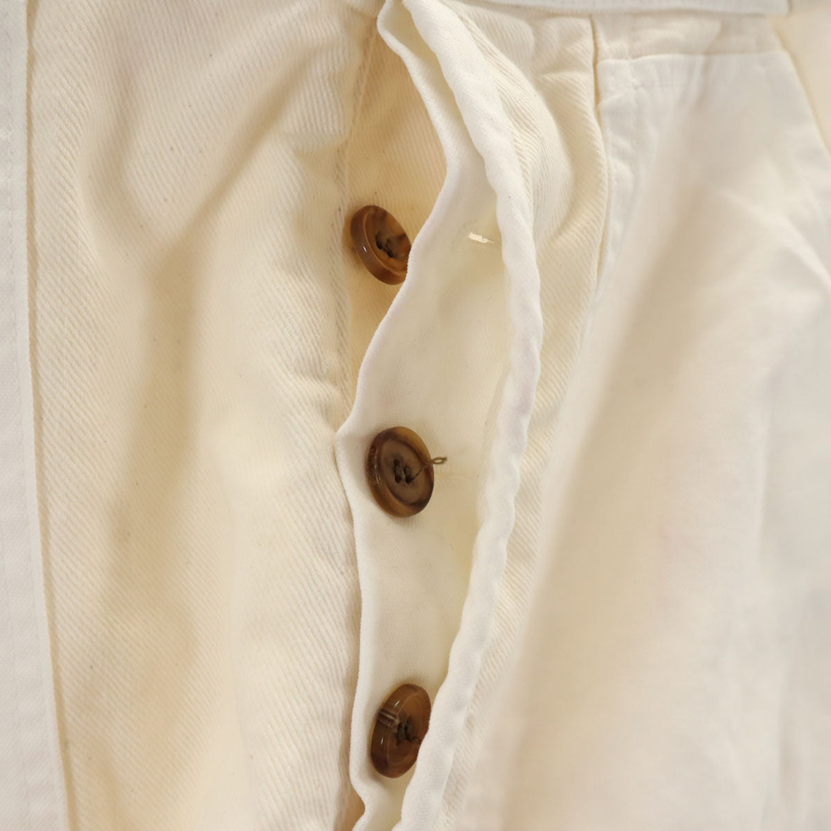 Chloe クロエ イタリア製 ハイウエスト テーパードパンツ 36 アイボリー レディース