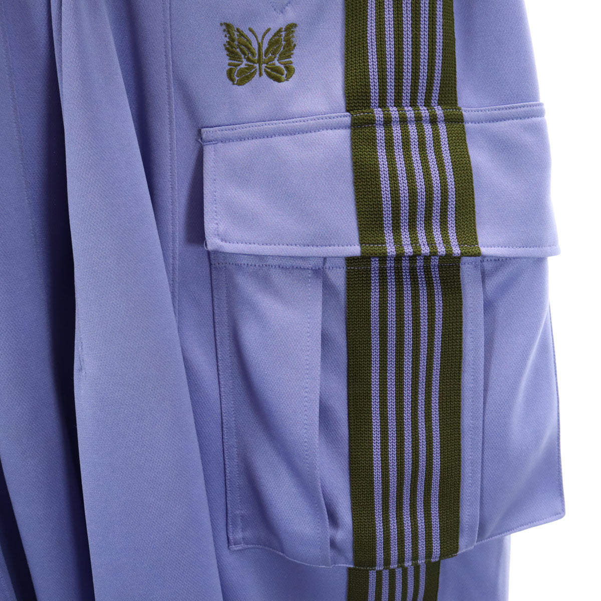 Needles ニードルズ PURPLE THINGS パープルシングス コラボ 日本製 MR398 ヒザデル トラックパンツ S パープル ネペンテス メンズ