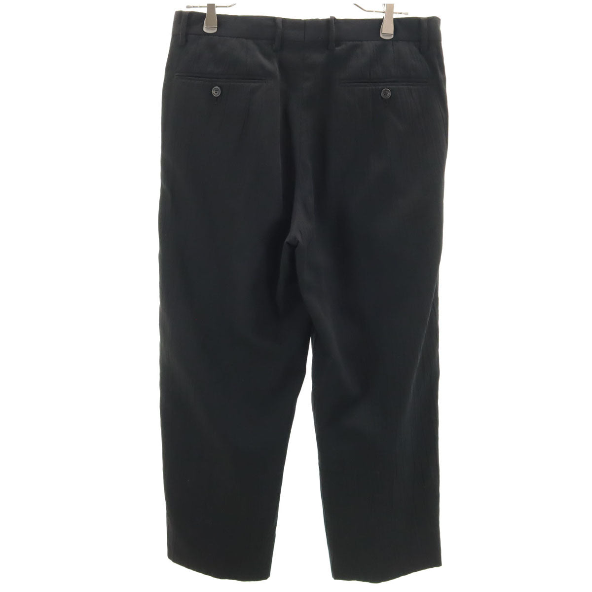 ISSEY MIYAKE WHITE LABEL イッセイミヤケホワイトレーベル 日本製 ワッシャー加工 スラックスパンツ 3 ブラック メンズ