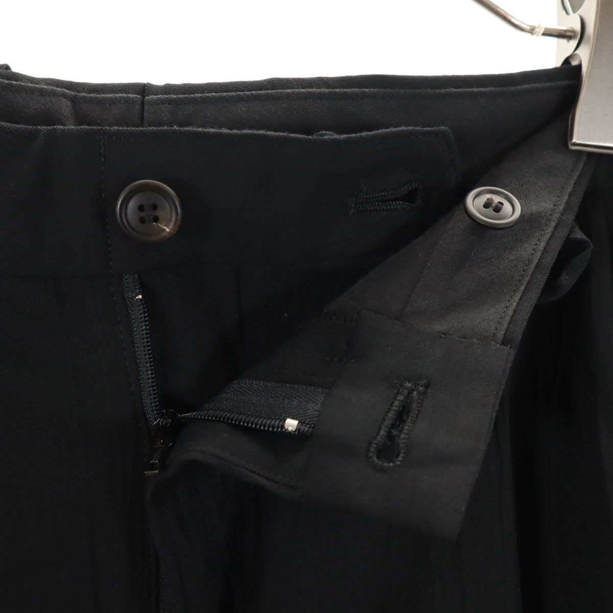 ISSEY MIYAKE WHITE LABEL イッセイミヤケホワイトレーベル 日本製 ワッシャー加工 スラックスパンツ 3 ブラック メンズ