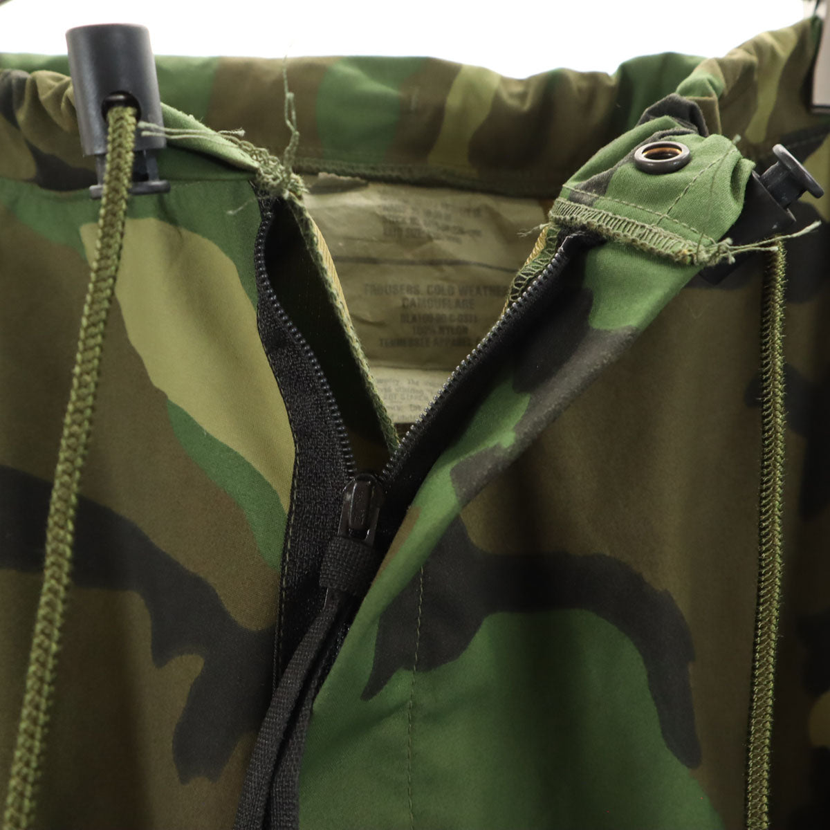 US ARMY アメリカ軍 90s ECWCS オールド DLA ウッドランドカモ ゴアテックス パンツ L カーキ 迷彩 ミリタリー メンズ