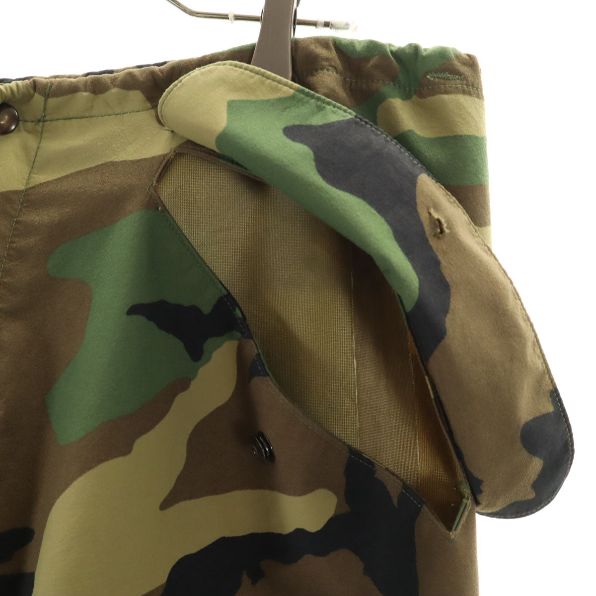 US ARMY アメリカ軍 90s ECWCS オールド DLA ゴアテックス ウッドランドカモ オーバー パンツ M カーキ 迷彩 ミリタリー メンズ