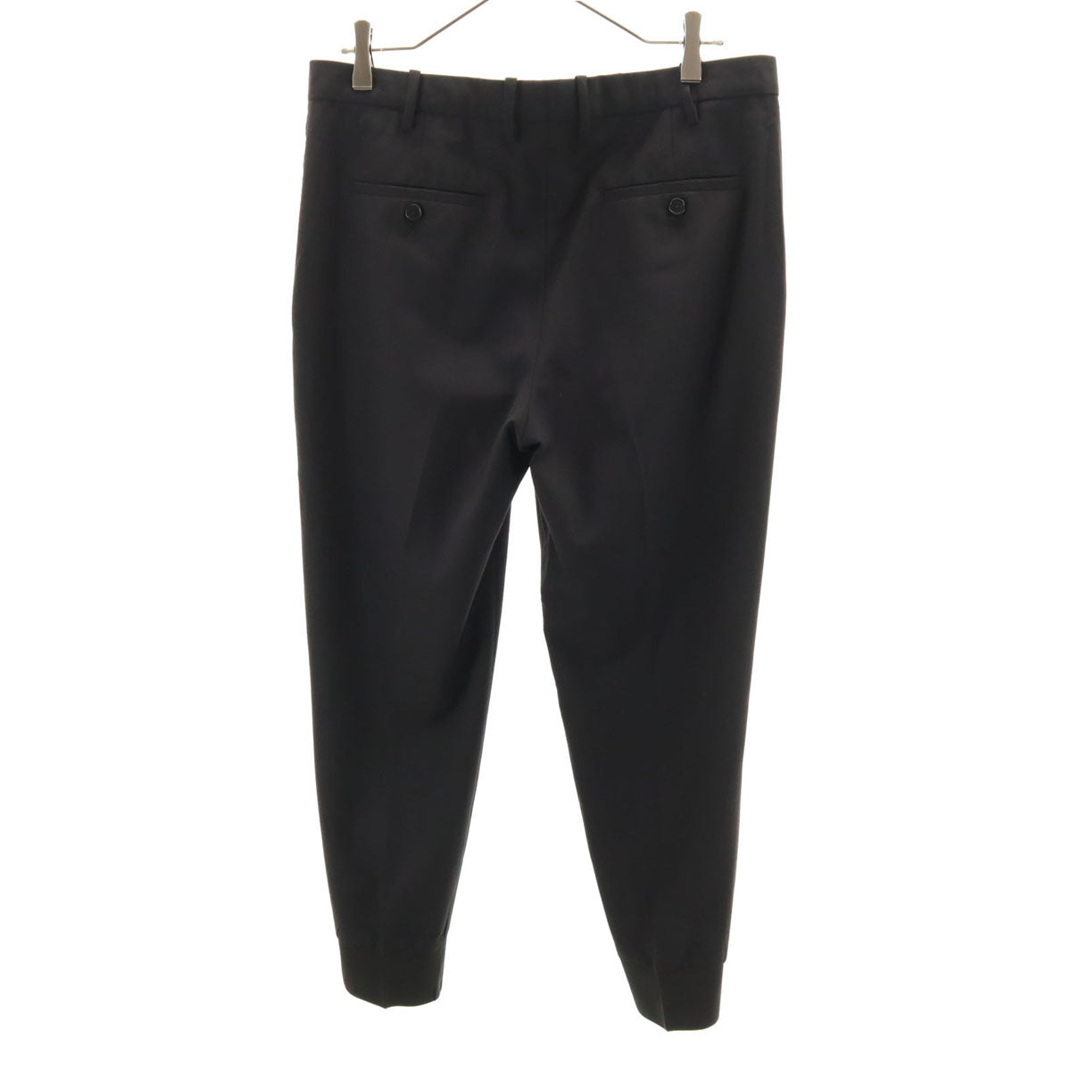 NEIL BARRETT ニールバレット イタリア製 スリムフィット イージー スラックスパンツ 48 ブラック ローライズ メンズ
