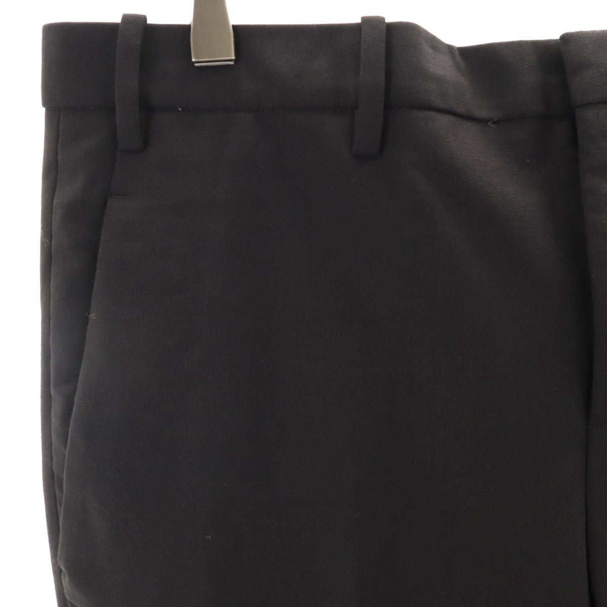 NEIL BARRETT ニールバレット イタリア製 スリムフィット イージー スラックスパンツ 48 ブラック ローライズ メンズ
