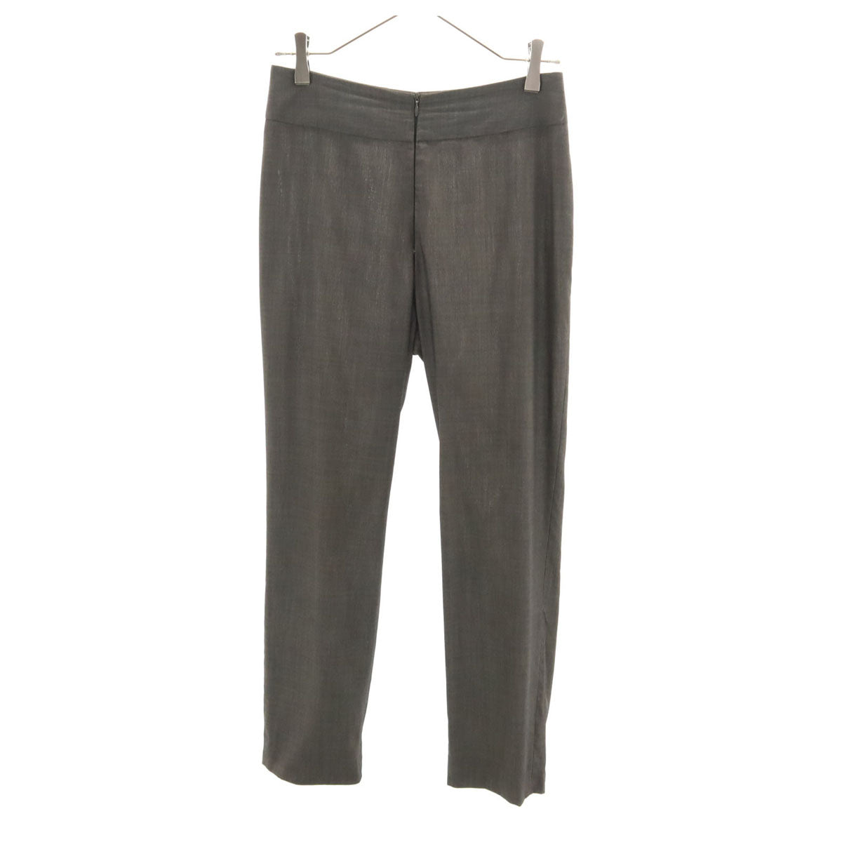 DRIES VAN NOTEN ドリスヴァンノッテン ベルギー製 フロントジップ スラックスパンツ 36 チャコール レディース