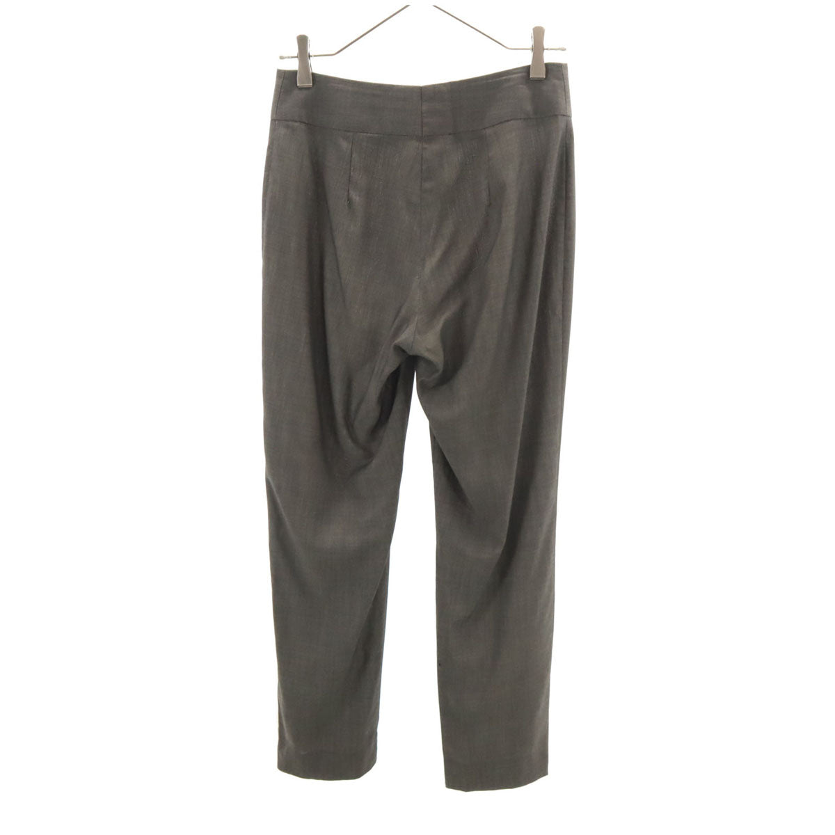 DRIES VAN NOTEN ドリスヴァンノッテン ベルギー製 フロントジップ スラックスパンツ 36 チャコール レディース