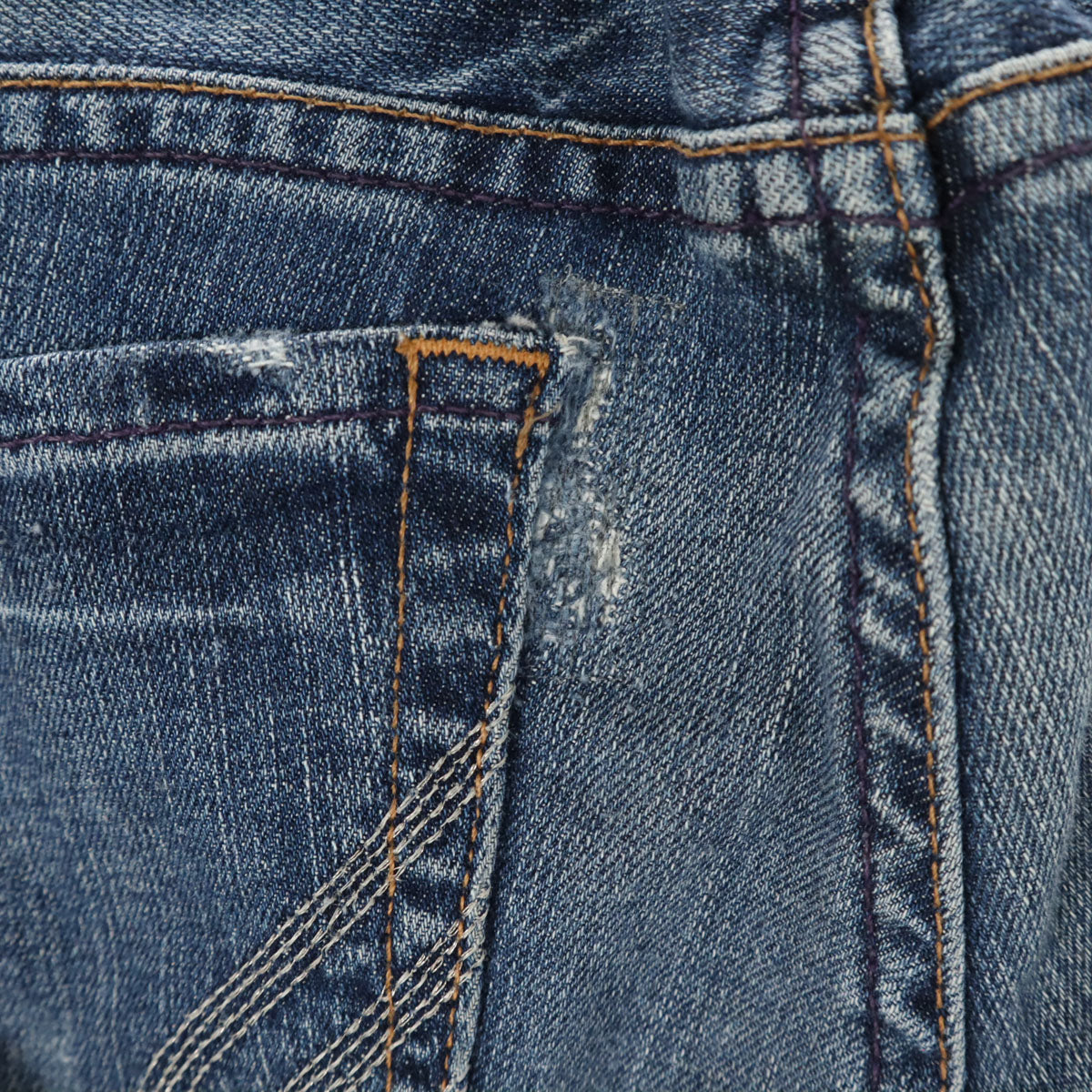 ARMANI EXCHANGE アルマーニエクスチェンジ クラッシュ加工 ストレッチ スリムデニムパンツ PO ジーンズ メンズ