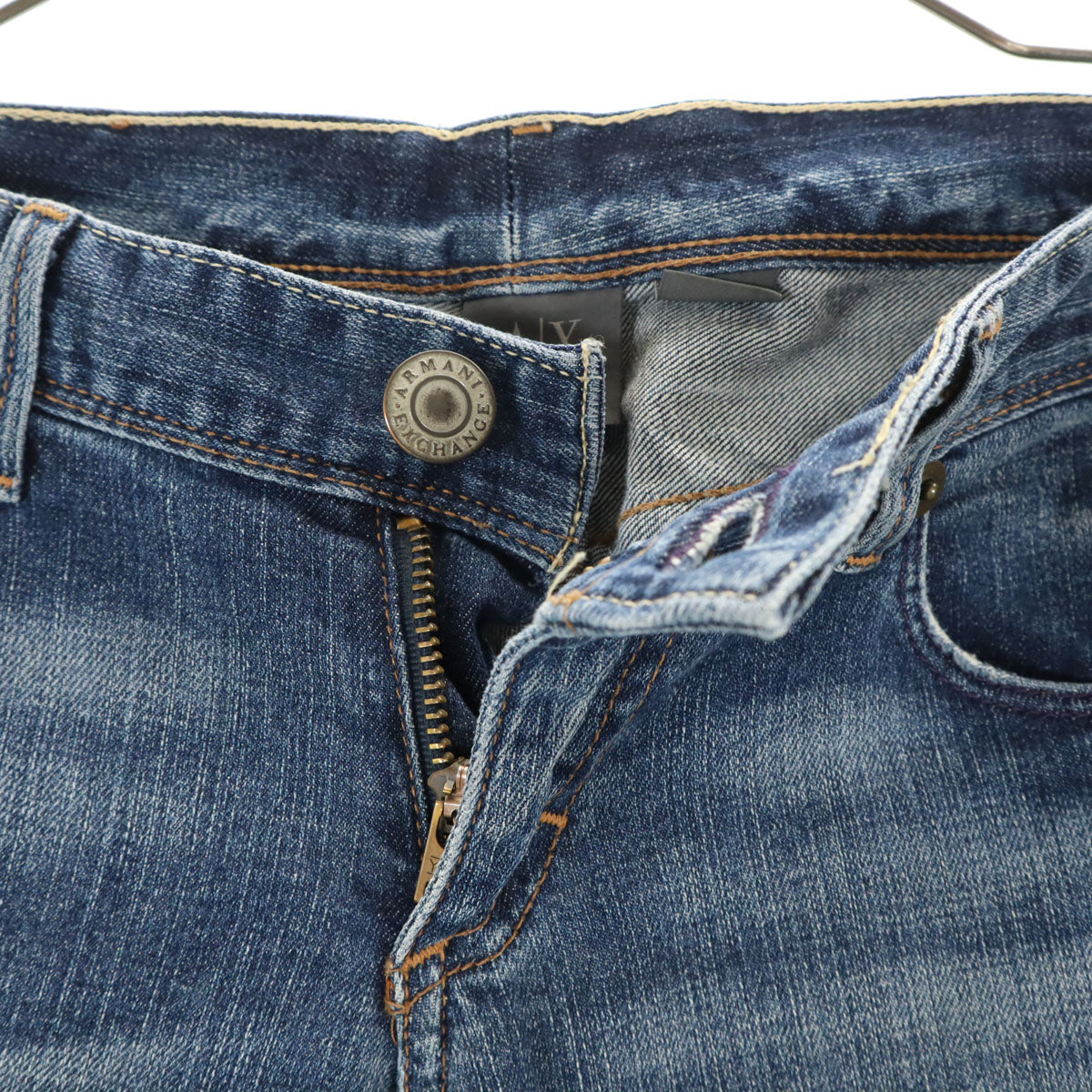 ARMANI EXCHANGE アルマーニエクスチェンジ クラッシュ加工 ストレッチ スリムデニムパンツ PO ジーンズ メンズ