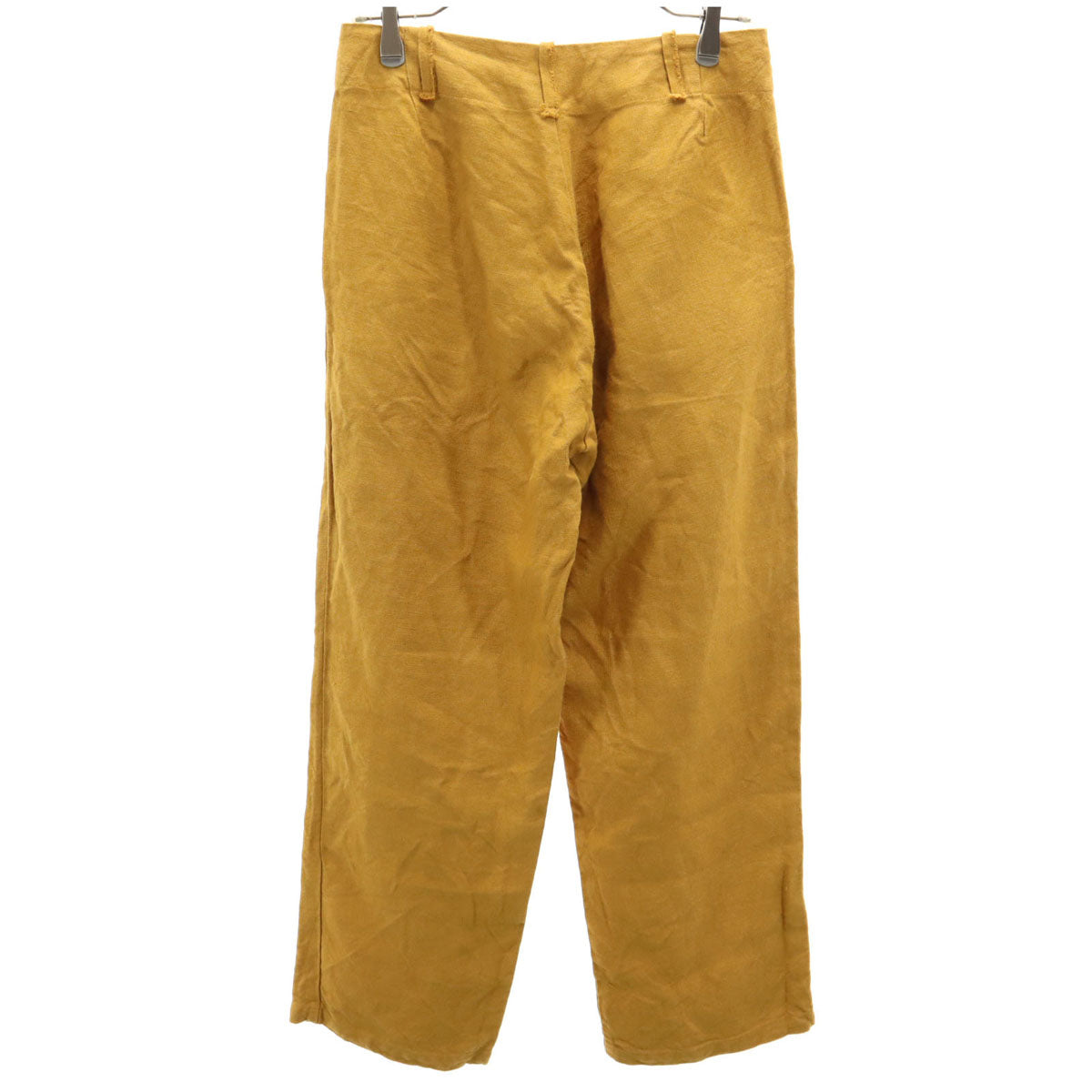 GALLEGO DESPORTES ギャレゴデスポート フランス製 リネン パンツ S マスタード系 レディース