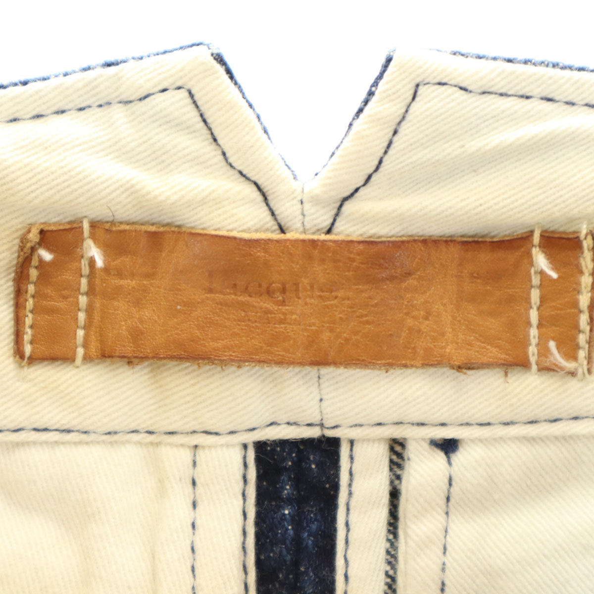 lacquer&C. ラクアアンドシー 日本製 デニムパンツ XS ネイビー系 ボタンフライ レディース