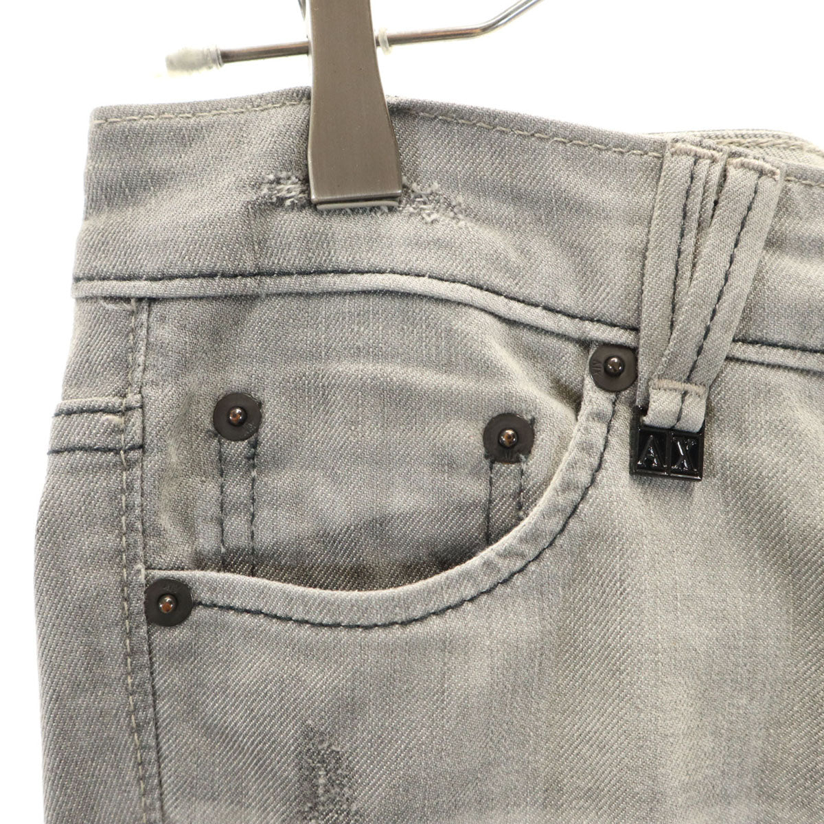 ARMANI EXCHANGE アルマーニエクスチェンジ USA製 スキニーデニムパンツ グレー系 レディース