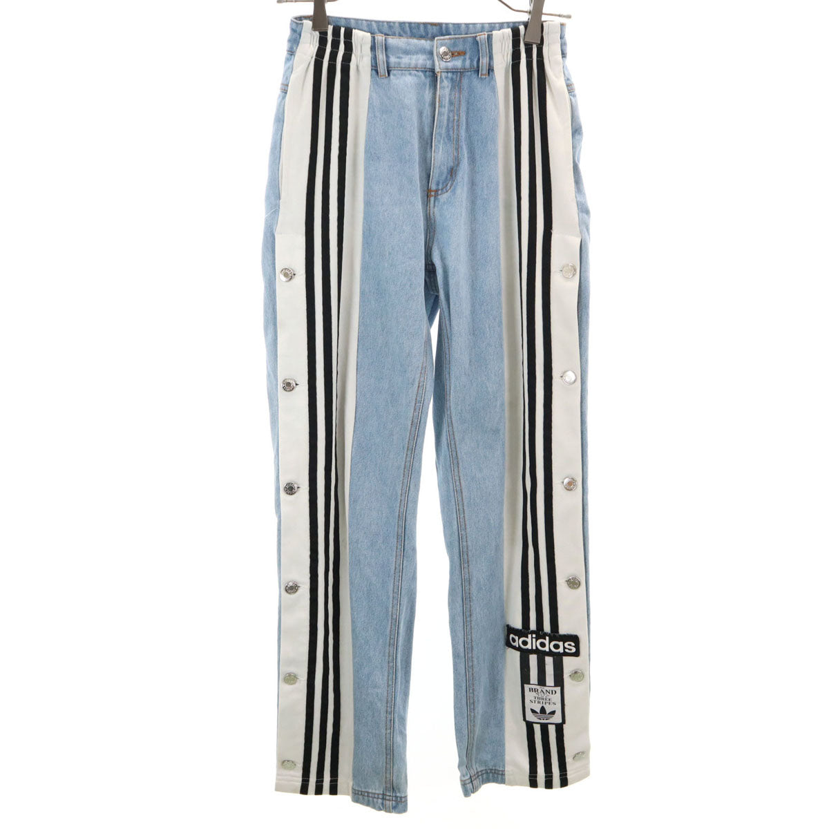 adidas Originals アディダスオリジナルス ストレートデニムパンツ S ブルー系 レディース