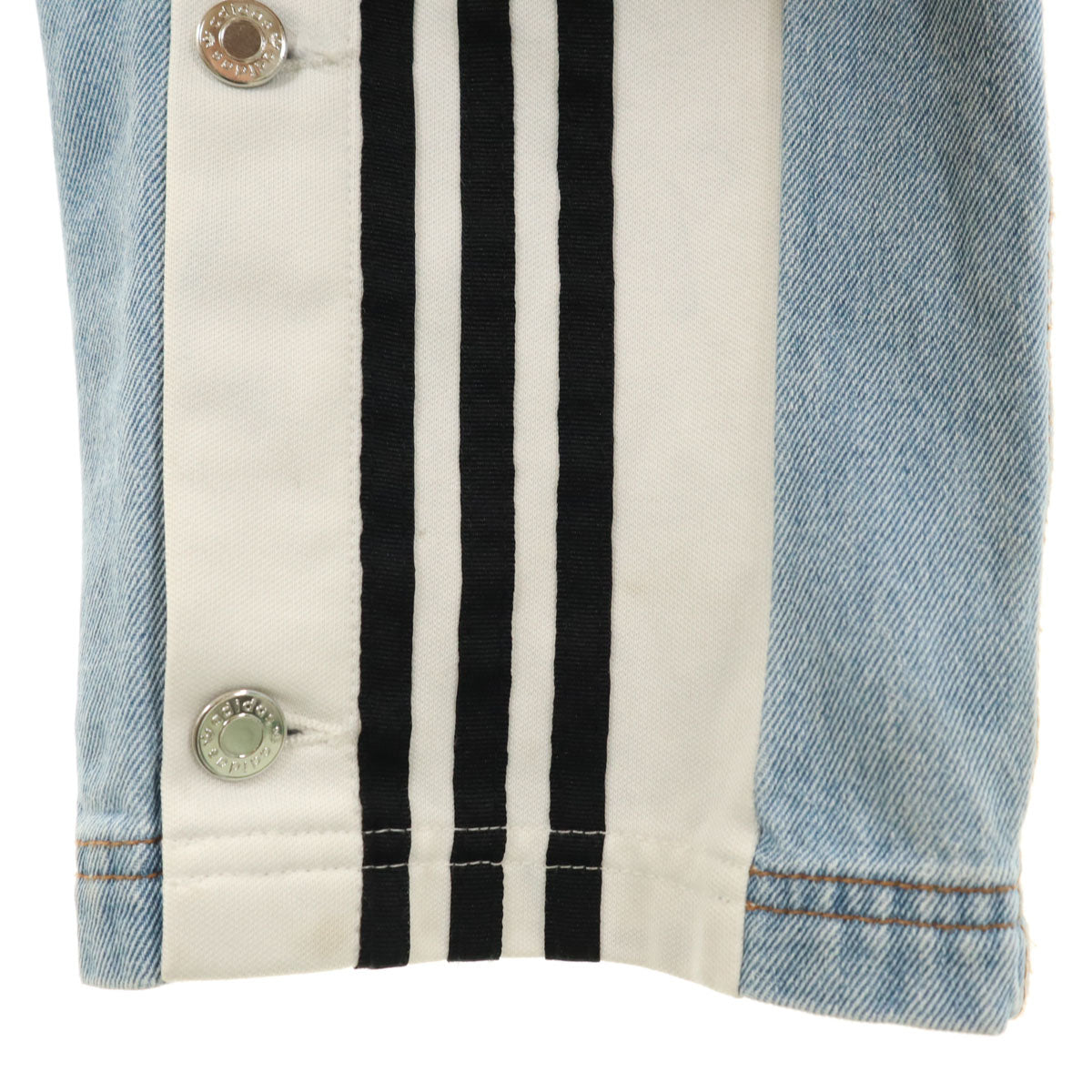 adidas Originals アディダスオリジナルス ストレートデニムパンツ S ブルー系 レディース