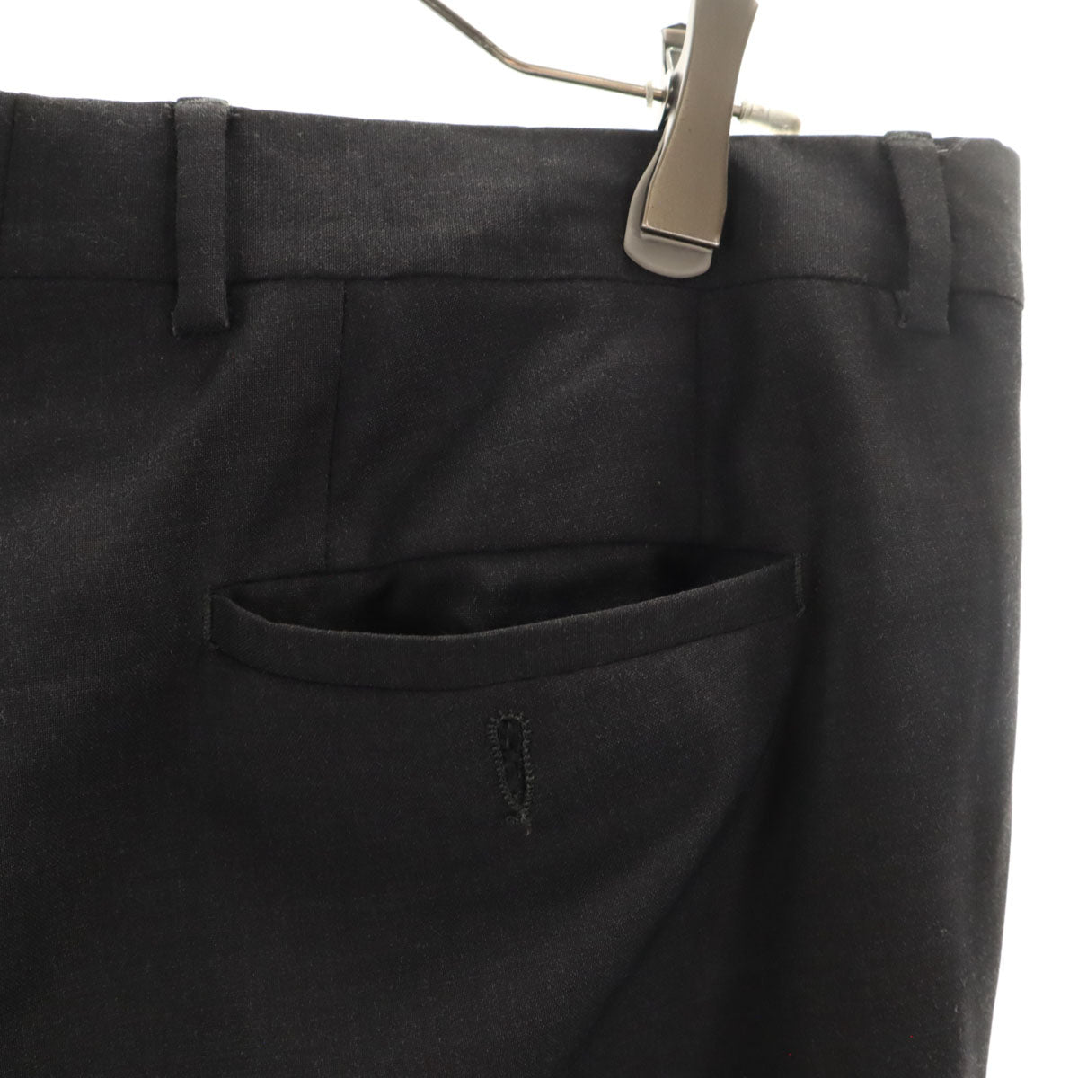 DOLCE&GABBANA ドルチェアンドガッバーナ ウールブレンド スラックスパンツ 50 黒 メンズ