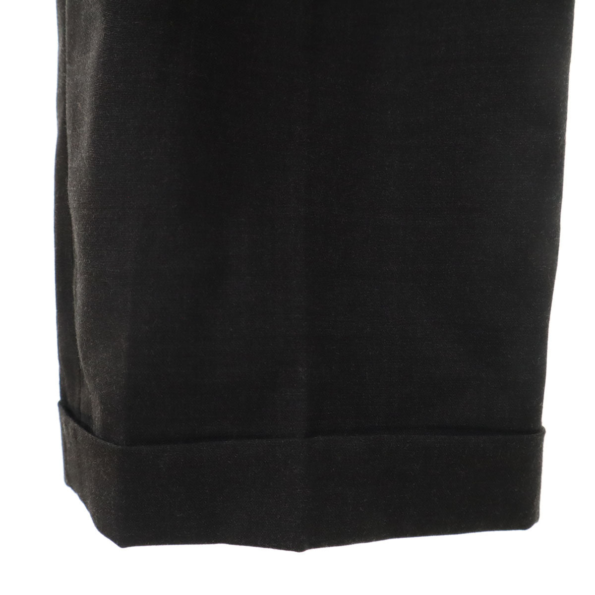 DOLCE&GABBANA ドルチェアンドガッバーナ ウールブレンド スラックスパンツ 50 黒 メンズ