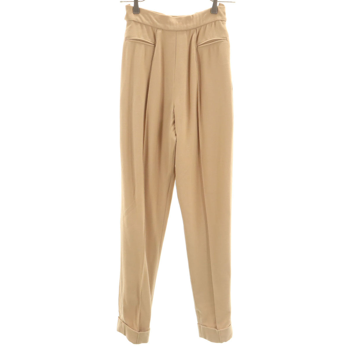 Christian Dior クリスチャンディオール フランス製 ウールブレンド テーパードパンツ USA8 ベージュ レディース