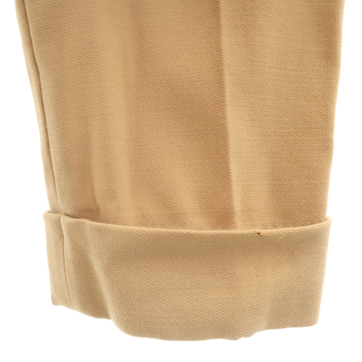 Christian Dior クリスチャンディオール フランス製 ウールブレンド テーパードパンツ USA8 ベージュ レディース