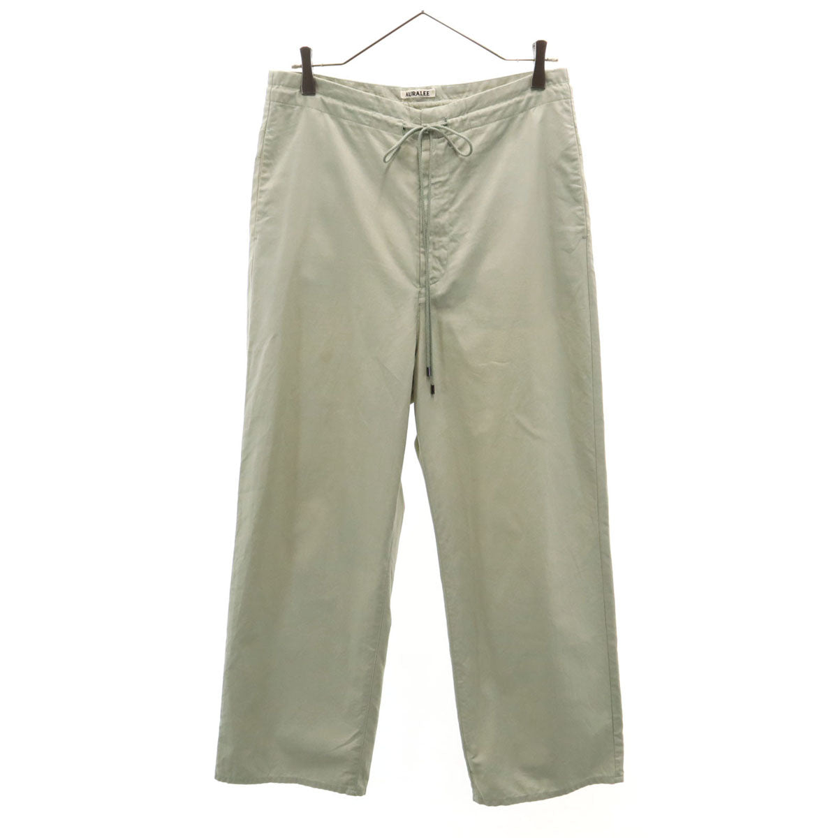 AURALEE オーラリー 日本製 イージー ワイドパンツ 0 グリーン系 レディース