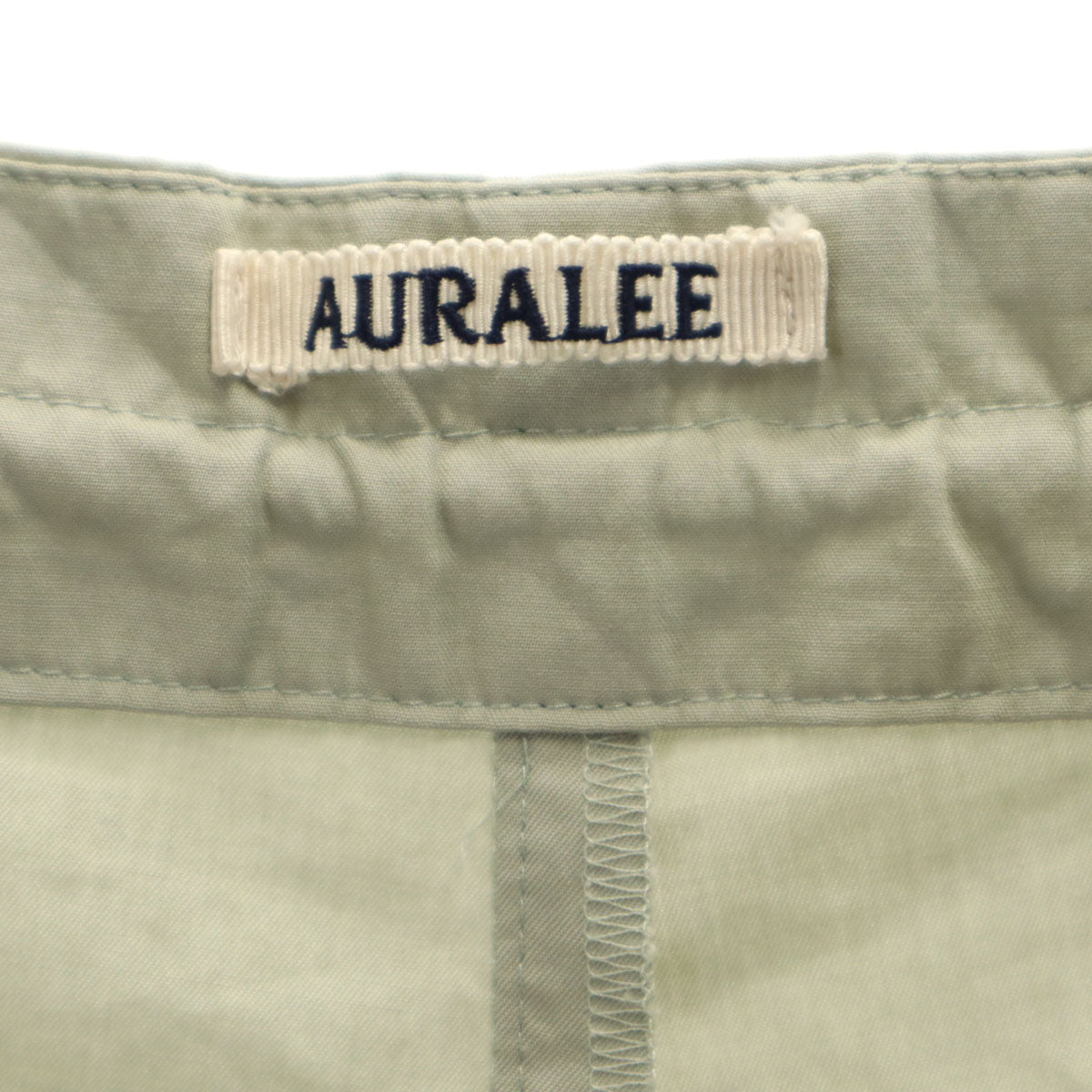 AURALEE オーラリー 日本製 イージー ワイドパンツ 0 グリーン系 レディース