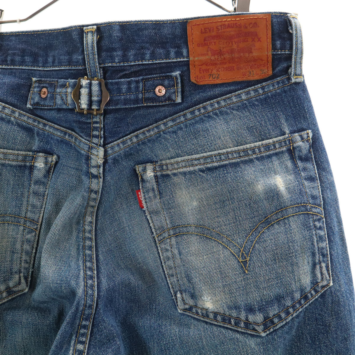 Levi's リーバイス 90s 702 赤耳 ビッグE 日本製 オールド デニムパンツ w31 ブルー系 ジーンズ 隠しリベット メンズ