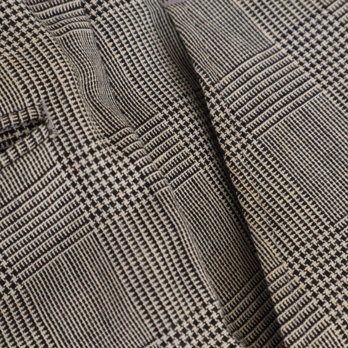 Brooks Brothers ブルックスブラザーズ 346 リネンブレンド 日本製 チェック柄 ロングパンツ 74 グレー メンズ