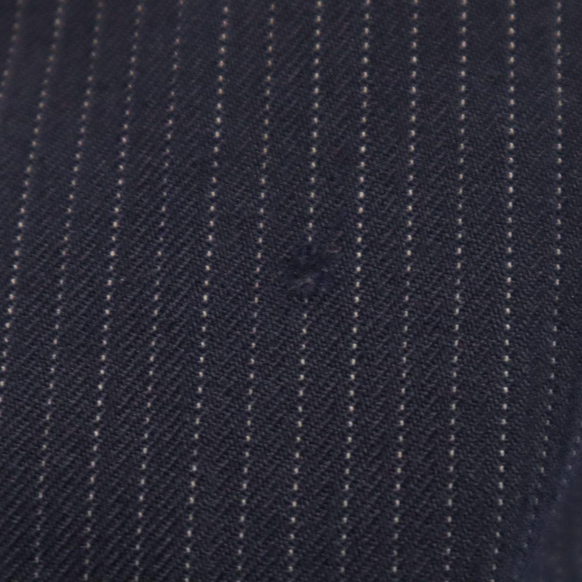 70s ヴィンテージ ピンストライプ柄 スラックスパンツ ネイビー TALONジップ メンズ