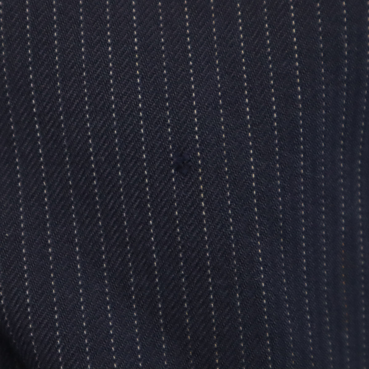 70s ヴィンテージ ピンストライプ柄 スラックスパンツ ネイビー TALONジップ メンズ