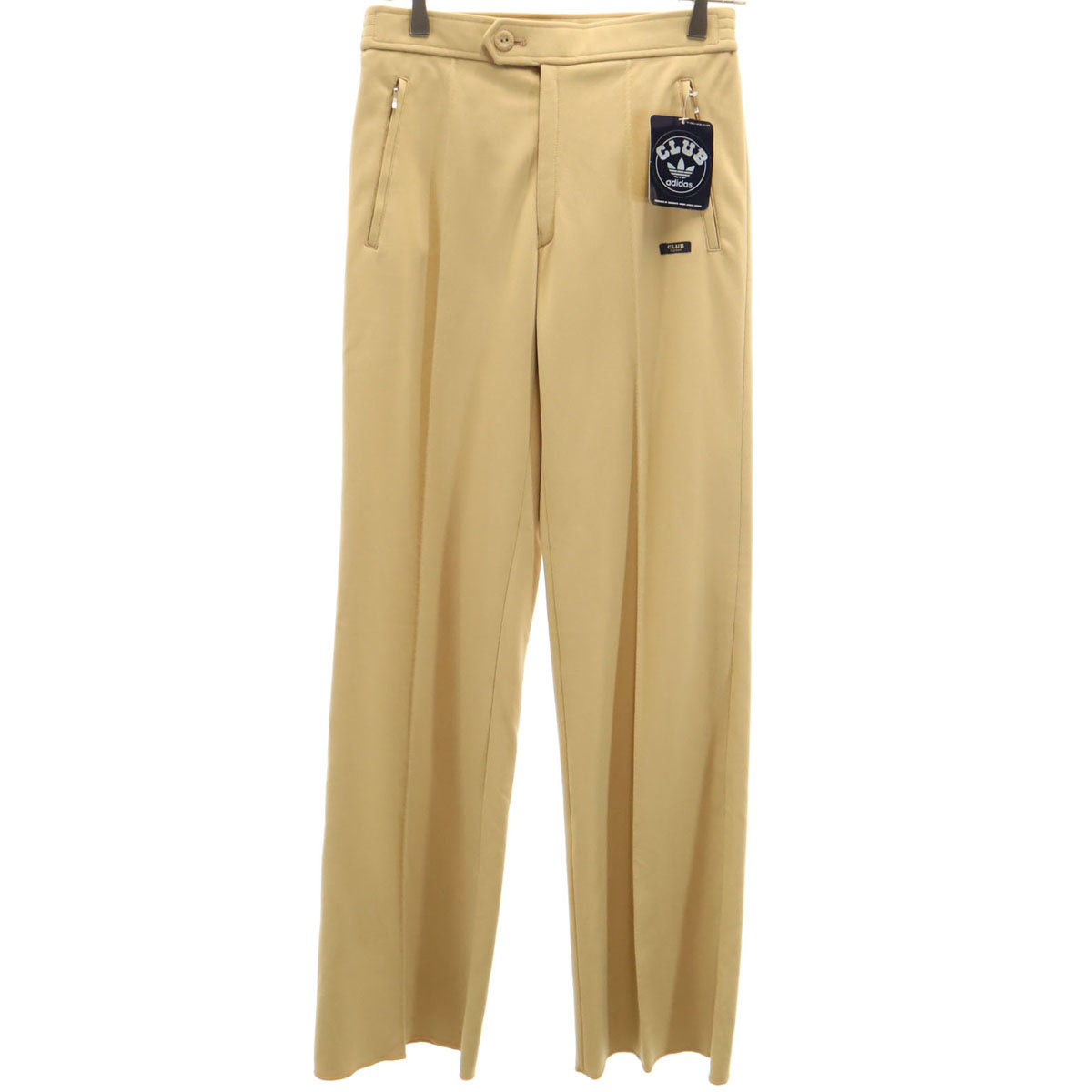 CLUB adidas クラブ アディダス 70s 80s ヴィンテージ デッドストック ロングパンツ 3 ベージュ デサント メンズ