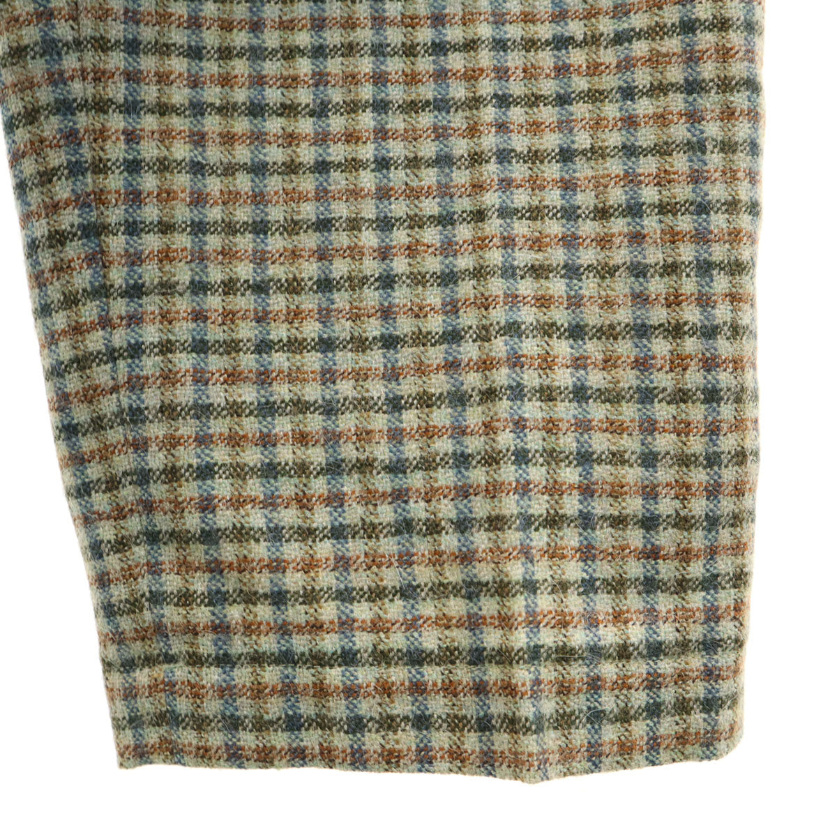 Christian Dior SPORTS クリスチャンディオールスポーツ 90s オールド チェック柄 ライトツイード スラックスパンツ M グレージュ レディース