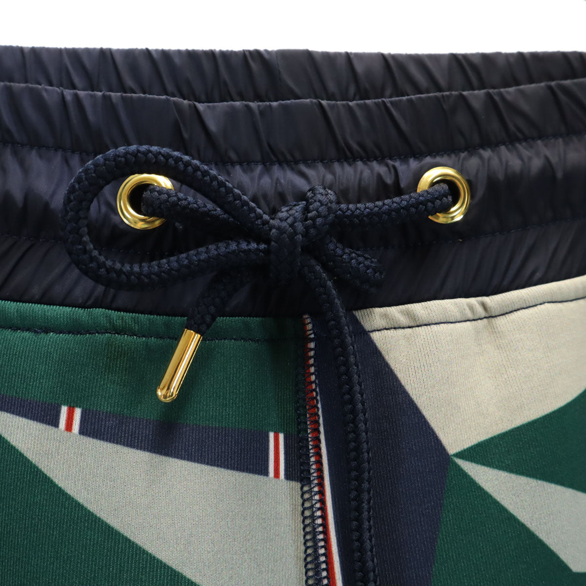 BLACK LABEL CRESTBRIDGE ブラックレーベルクレストブリッジ 日本製 幾何学柄 ジョガーパンツ M グレー メンズ