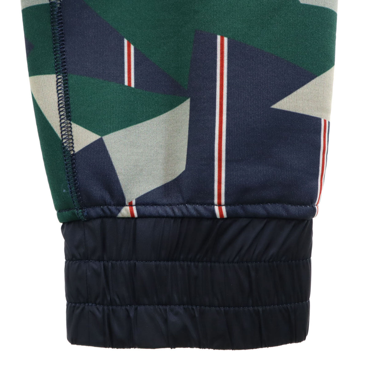 BLACK LABEL CRESTBRIDGE ブラックレーベルクレストブリッジ 日本製 幾何学柄 ジョガーパンツ M グレー メンズ