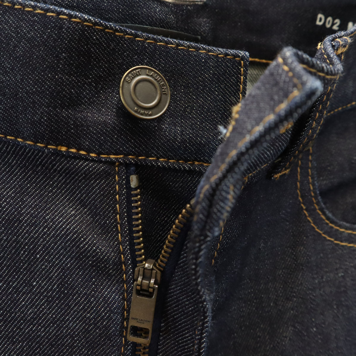SAINT LAURENT サンローラン 日本製 スキニーデニムパンツ W30 インディゴ ジーンズ レディース