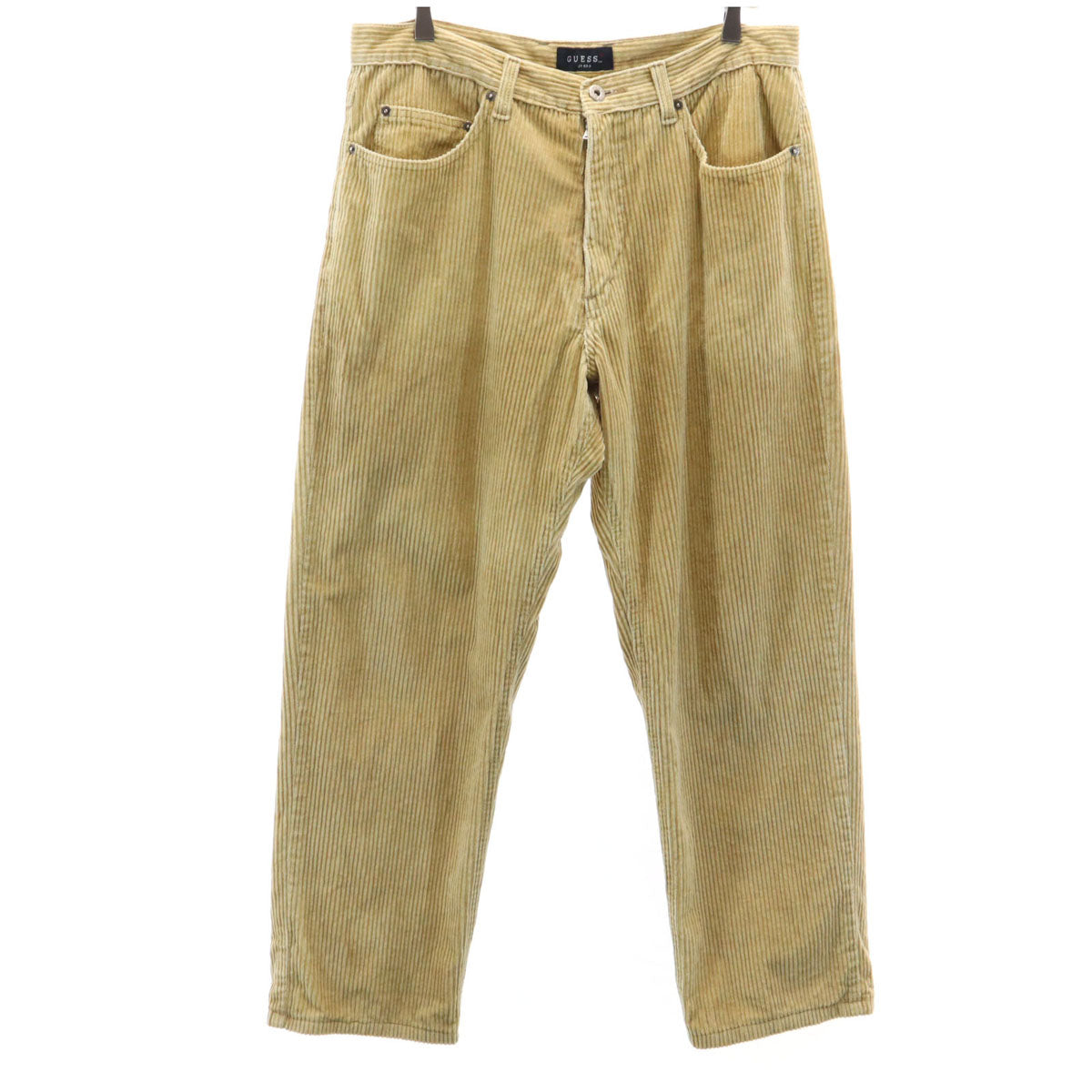 GUESS JEANS ゲスジーンズ 90s オールド コーデュロイパンツ w34 ベージュ メンズ