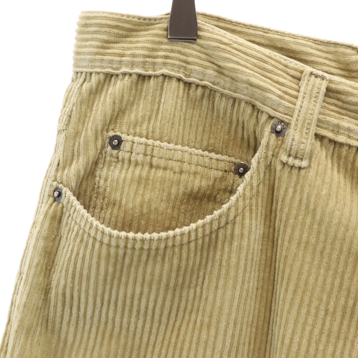 GUESS JEANS ゲスジーンズ 90s オールド コーデュロイパンツ w34 ベージュ メンズ