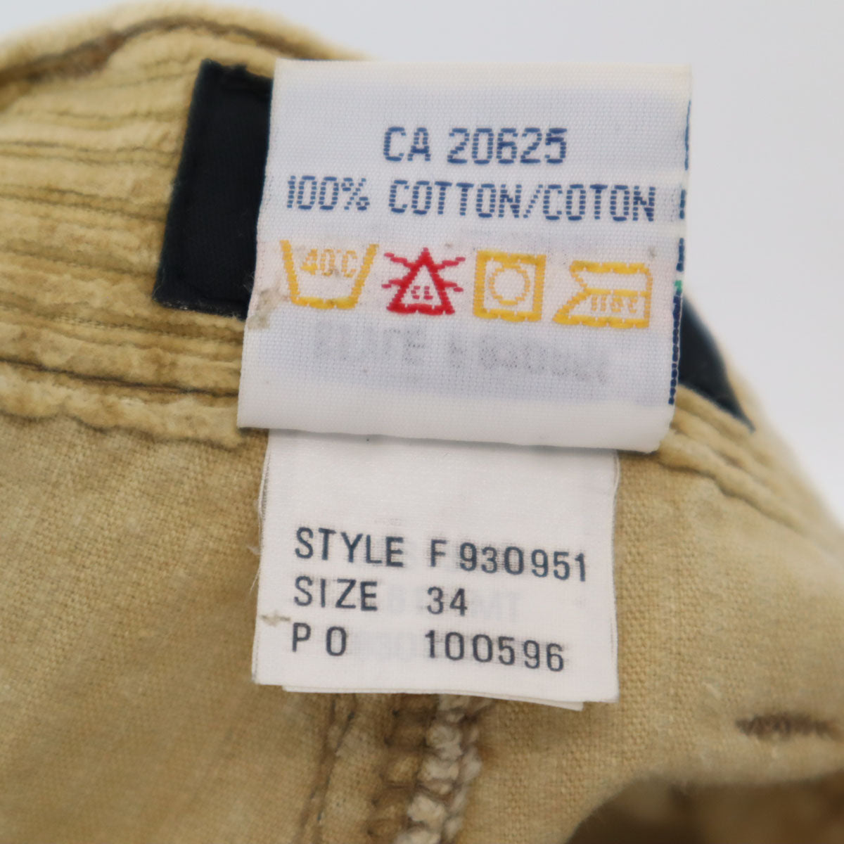 GUESS JEANS ゲスジーンズ 90s オールド コーデュロイパンツ w34 ベージュ メンズ