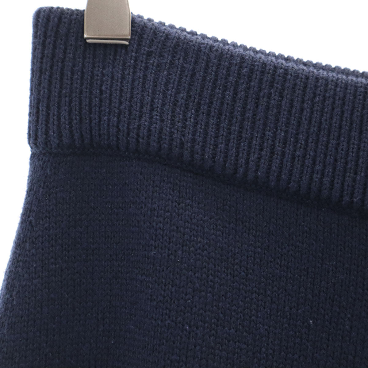FOXEY NEW YORK フォクシーニューヨーク 日本製 ニット ワイドパンツ 42 ネイビー レディース