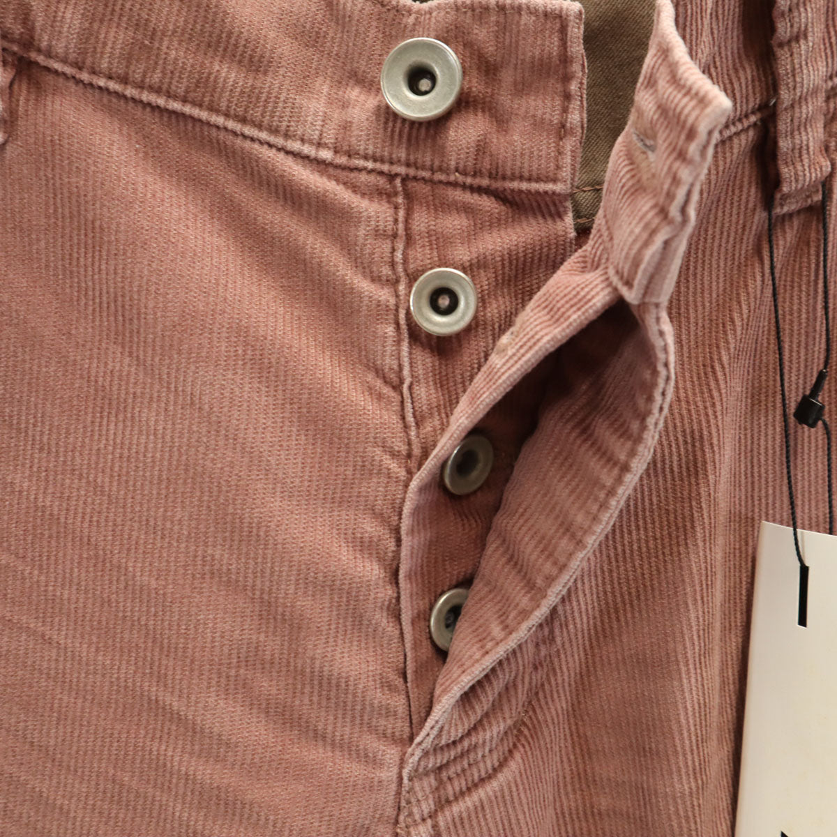 未使用 ATTACHMENT アタッチメント 日本製 コーデュロイパンツ 2 ピンク系 ボタンフライ メンズ