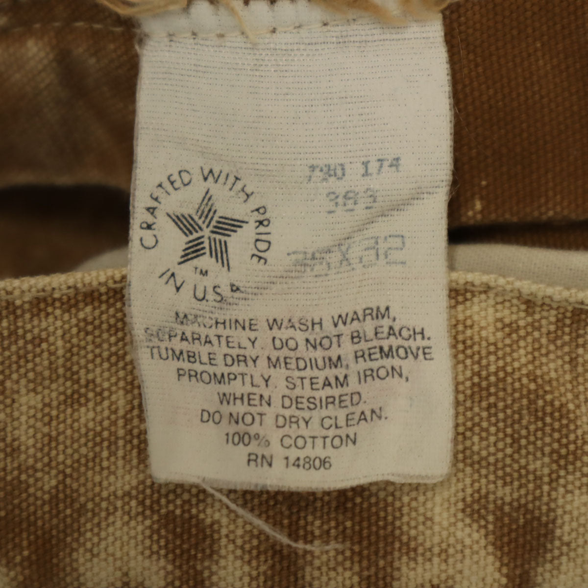 Carhartt カーハート 80s ヴィンテージ ワークパンツ W36 ベージュ 100周年 メンズ