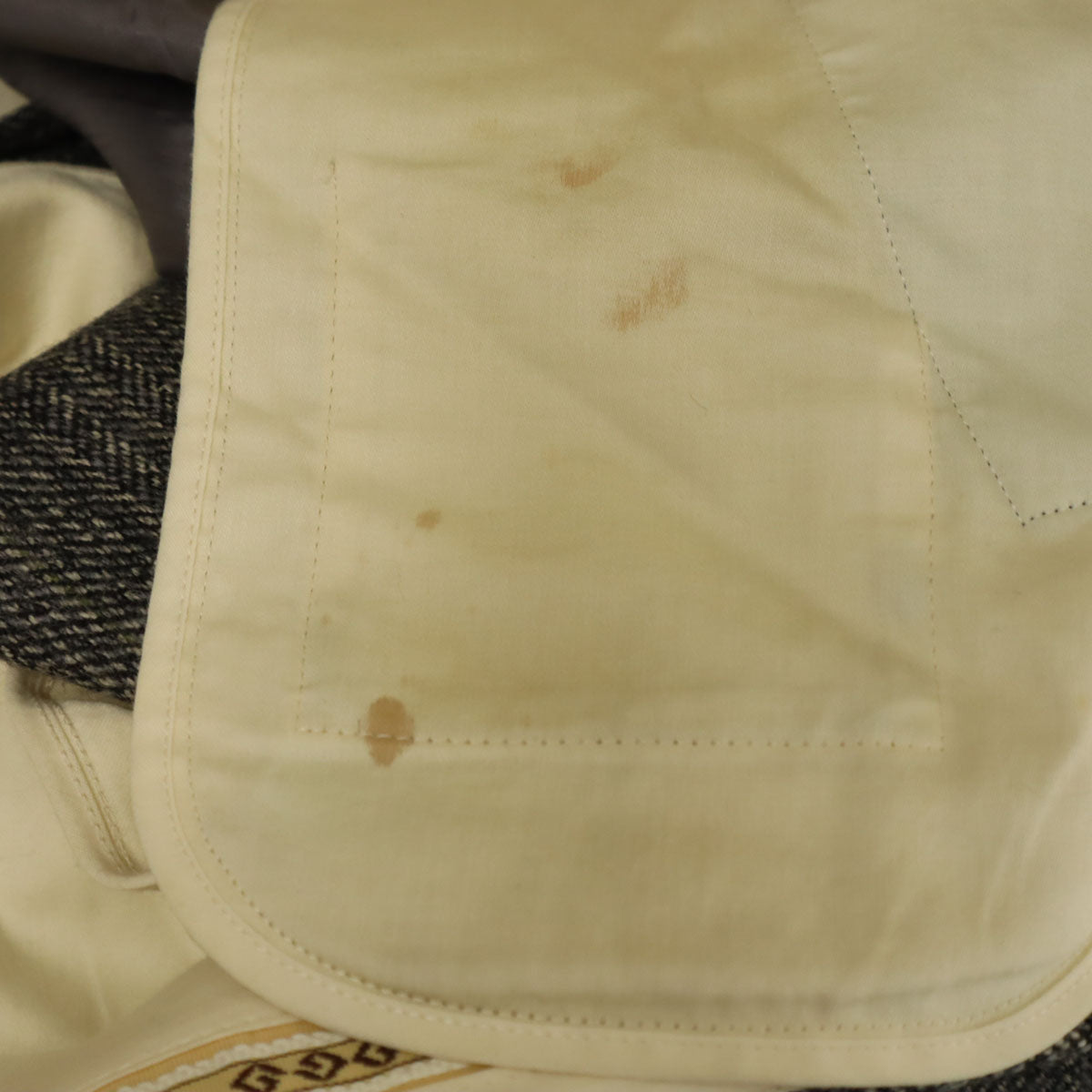 GIVENCHY ジバンシィ 80s 90s オールド ツイード スラックスパンツ 101 グレー ビッグサイズ メンズ