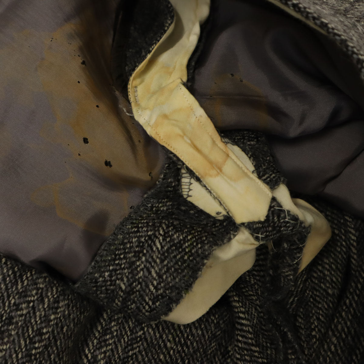 GIVENCHY ジバンシィ 80s 90s オールド ツイード スラックスパンツ 101 グレー ビッグサイズ メンズ