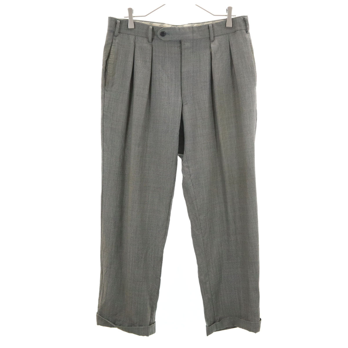 BURBERRY バーバリー 日本製 ウールブレンド スラックスパンツ 88 グレー 三陽商会 メンズ
