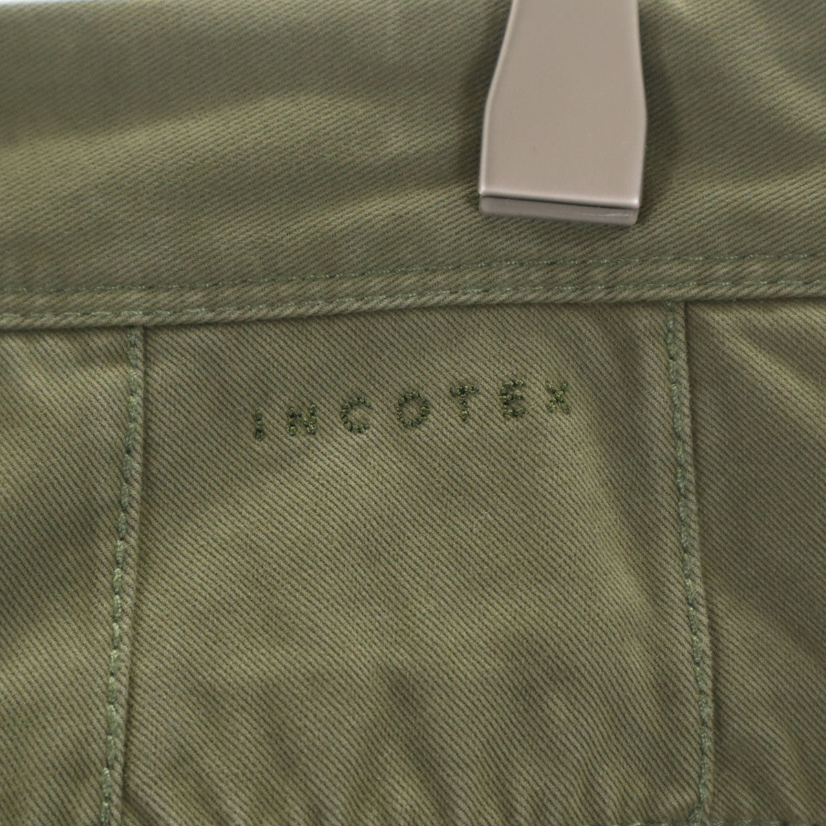 INCOTEX インコテックス パンツ W32 カーキ メンズ