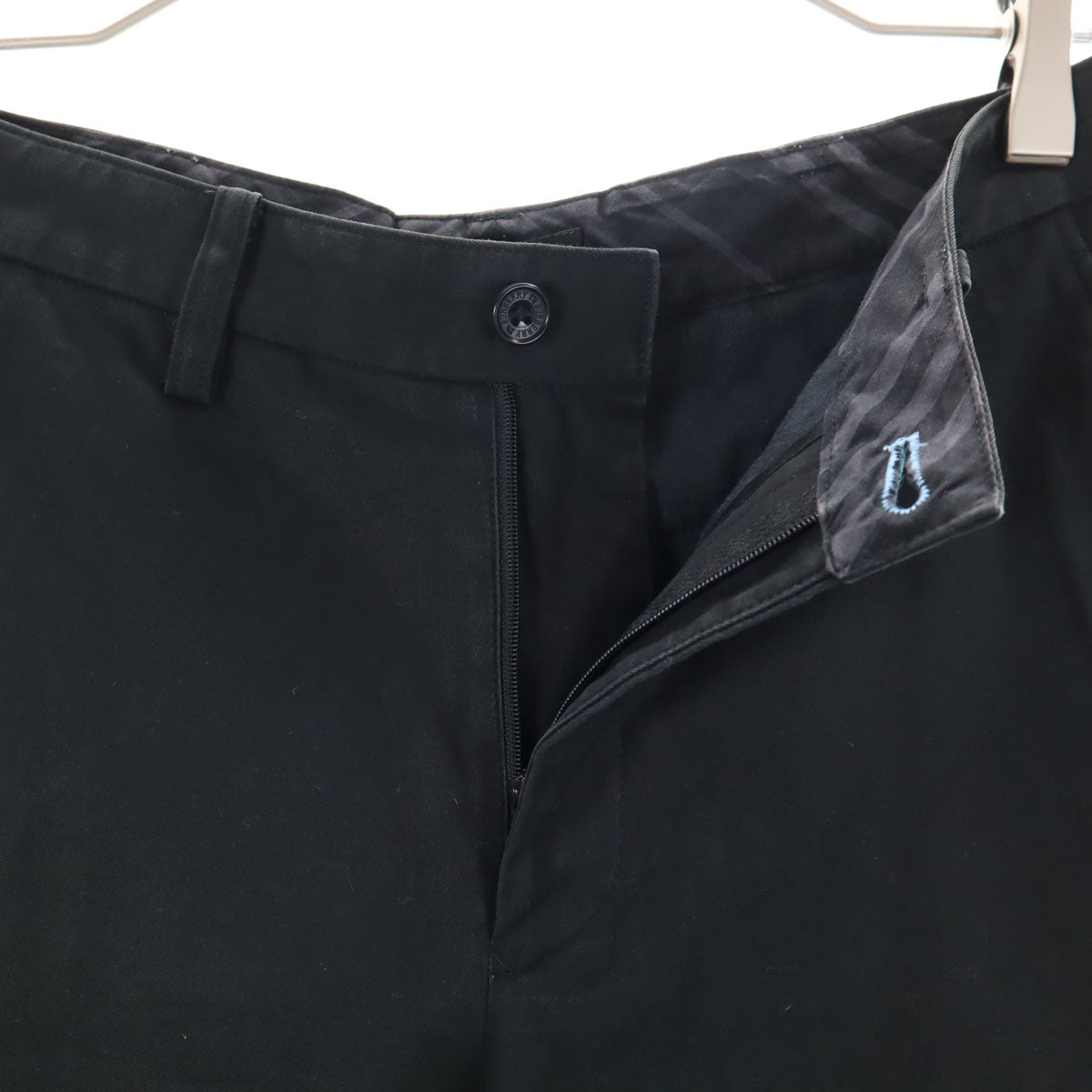 BURBERRY BLACK LABEL バーバリーブラックレーベル パンツ 70 黒 三陽商会 ストレッチ レディース